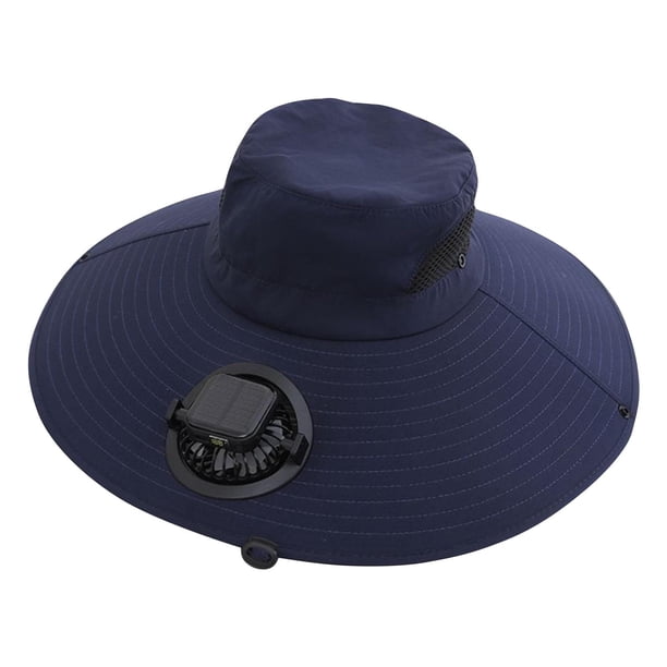 Sombreros para mujer con ventilador solar, visera, protección solar, ventilador de carga, sombreros de protección solar, prácticos sombreros de poliéster para mujer