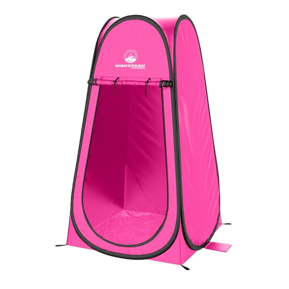 Wakeman Outdoors Pop Up Privacy Tent, Dressing Room, or Bathroom (Pink)