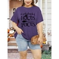 thumbnail image 2 of XCHQRTI Halloween Shirts for Women Hocus Pocus Plus Size Tshirt Sanderson Sisters Short Sleeve Casual Tee Tops, 2 of 7