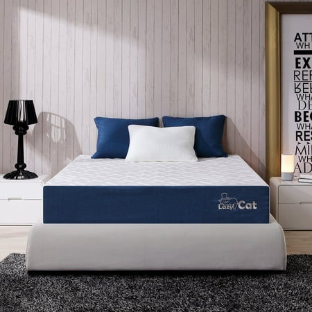 LazyCat 10.5 inch Ultimate OpenCell Foam and Latex Dynamic Support Mattress With Adaptive Mattress Cover, Multiple Sizes