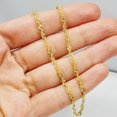 thumbnail image 2 of 10K Yellow Gold Singapore 3mm Anklet, 2 of 7