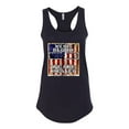 thumbnail image 3 of By His Blood We Are Healed Inspirational/Christian Ladies Racerback Tank Top, Black, Large, 3 of 5