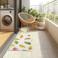 thumbnail image 4 of Yayeee Doormat for Indoor Entrance 32" x 20" Non Slippery Floor Rug, Pink Colorful Leaves, 4 of 8