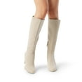 thumbnail image 5 of BURUDANI Women Chunky-Heel Knee-High Boots Side-Zip Fashion Riding Boots for Fall & Winter, 5 of 6