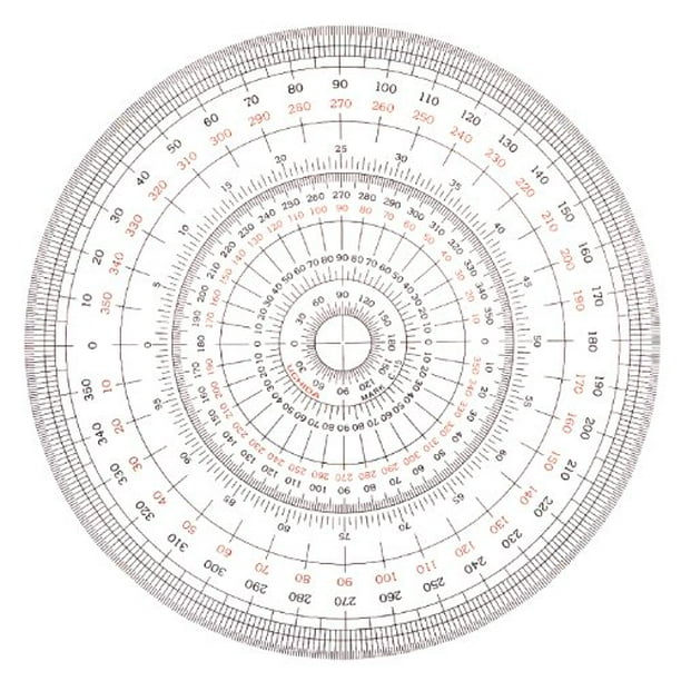 Uchida Protracteur Plein Cercle 12cm 1-822-0000
