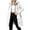 White, variant on Women Puffer Jackets Solid Color Lightweight Soft down Coat Full Zip Thermal Hooded Overcoat with Pockets(Navy,Small)