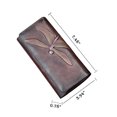 thumbnail image 6 of Women's Genuine Leather Bifold Wallet, Vintage Long Checkbook Wallet, Multi Card Case Billfold, 6 of 8