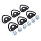 thumbnail image 1 of Anclajes De Amarre Con Anillo En V, Pernos Resistentes En Anillos En V, Revestimiento Negro De Acero Para Camión, RV, Barco, 1 of 7