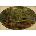 thumbnail image 2 of William Holbrook Beard 24x17 Black Ornate Framed Double Matted Museum Art Print Titled: Bear in the Forest (1868), 2 of 5