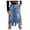 Blue, variant on Hwmodou Skirts For Women Knee Length A-Line Skirt Casual Short Waist High Jean Denim Women'S Skirt Jean Skirts For Woman Denim