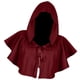 thumbnail image 4 of Poliéster Halloween Capa Accesorios de cosplay Disfraz Cowl Medieval Witch Cape Poncho con capucha para adultos, 4 of 6