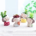thumbnail image 3 of Garland Girl Succulent Plants Flower Pot Home Gardening Landscape Decor Gift, 3 of 10