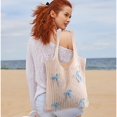 thumbnail image 3 of Bow Beach Bag,Topboutique Bow Tote Bag,Bow Crochet Handbags,Crochet Hollow Out Shoulder Tote Bag,Casual Knitted Totes Handbags for Girls Summer Beach Shopping,1 Pc Blue,Topboutique, 3 of 7