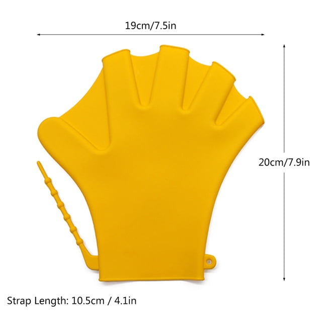 1 Paire de Gants de Natation en Silicone Résistants à l'Eau pour Entraînement Physique et Entraînement