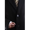 thumbnail image 4 of Men's Single Breasted Black Wool Cashmere Full Length Topcoat Size Regular 40, 4 of 5
