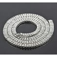 thumbnail image 3 of HH Bling Empire Iced Out Chains for Men,Gold or Silver Diamond Tennis Necklaces,Mens Hip Hop Baguette Tennis Chains 16-30 Inches (2 Row-Silver-24"), 3 of 7