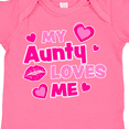 thumbnail image 4 of Inktastic My Aunty Loves Me with Hearts and Kiss Boys or Girls Baby Bodysuit, 4 of 5