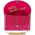 thumbnail image 3 of Mary Frances Smooch Beaded Lips Crossbody Clutch Handbag, Pink, 3 of 6