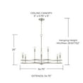 thumbnail image 3 of Capital Lighting 448791MB Fuller 9 Light 35" Wide Ring Chandelier - Black, 3 of 7