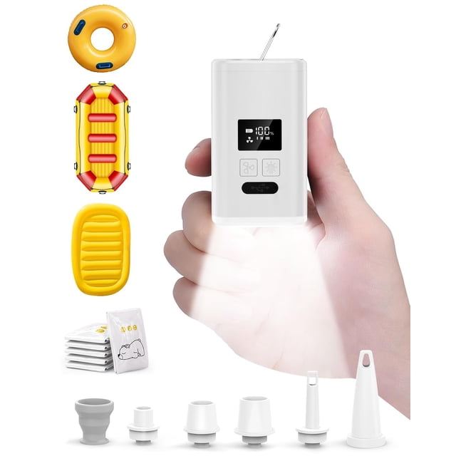 Colchón de aire portátil ZOPOM Mini 5X con bomba de aire con pantalla LED