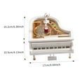 thumbnail image 3 of Wovilon Rotating Dancing Girl Piano Music Box Valentine's Day Birthday Gift, 3 of 8