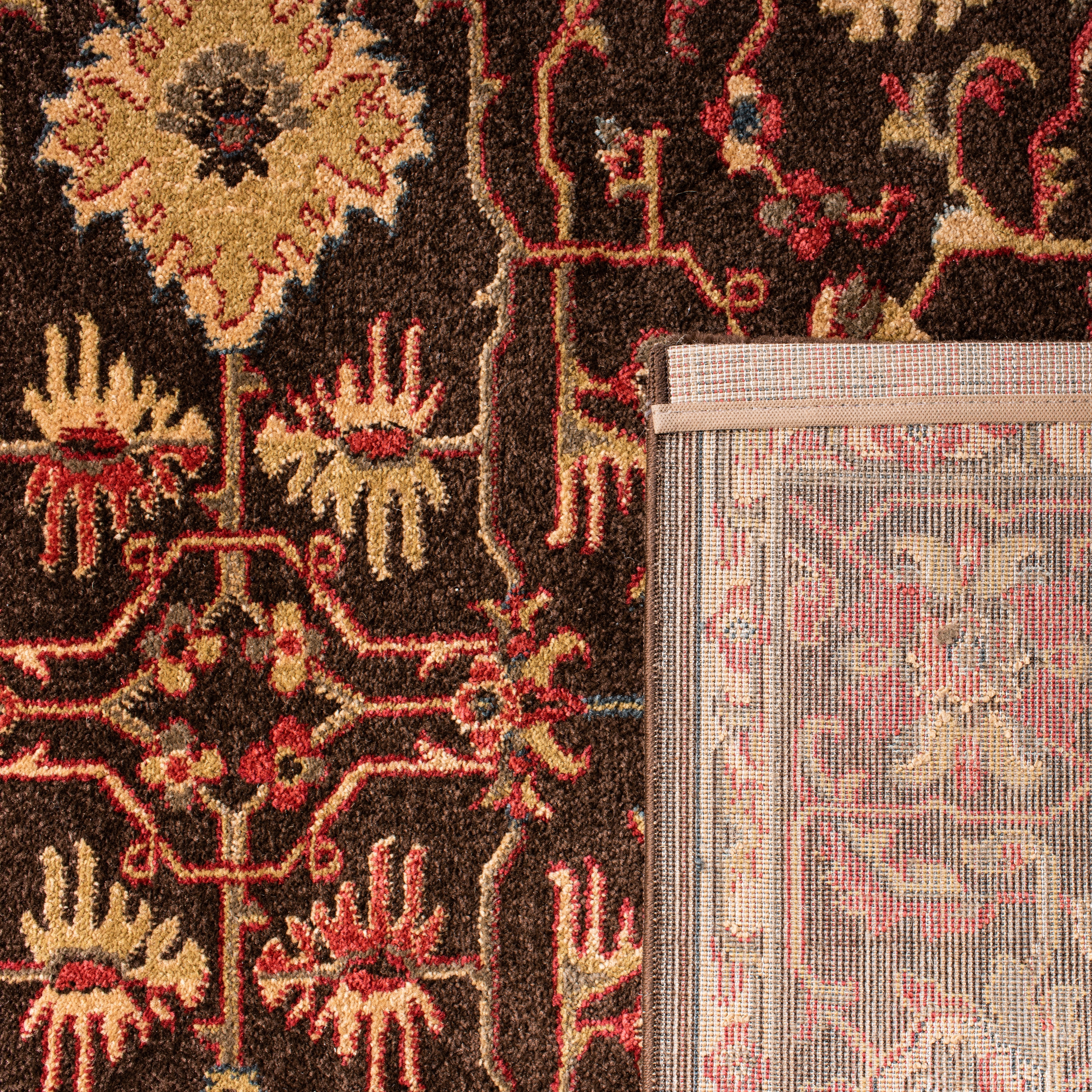 SAFAVIEH Mahal Bentley Oriental Area Rug, Brown/Beige, 6'7" x 9'2"