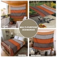 thumbnail image 6 of Orange Wooden Large Tapestry for Bedroom Wall Hanging Tapestry,Grey Stripe Gradient Country Rustic Grain Ceiling Backdrop Tapestries Poster Blanket Wall Decor for Teens Room Living Room 86" x 104", 6 of 8