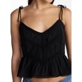 thumbnail image 4 of No Boundaries Lace Trim Peplum Tank, Women's XXS - XXL, 4 of 5