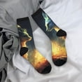 thumbnail image 5 of Cauagu Firefly Forest Fox Print Crew Socks for Women and Men,Adult Athletic Running Socks 1-Pair Sports Socks Work Gear Socks with Moisture Wicking, 5 of 6
