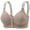 Light Gray, variant on ,2025 Wireless Front Buckle Bras for Women Comfortable No Underwire Fixed Cup Full Coverage Bras Front Closure Supportive Bras Push up Lightweight Breathable Bras Black 40