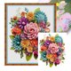 thumbnail image 1 of Hilo Algodón Ecológico Bordado 11CT 3 Hebras Impresión 50x60cm Kit Serie Flores Punto Cruz Ramo, 1 of 9