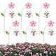 thumbnail image 3 of Flores de Jardín de Hierro 6 Piezas Estacas Decorativas de Hierro para Plantas Estacas de Jardín Ornamentales de 10,6 Pulgadas con Lindos Animales en Columpios B, 3 of 5
