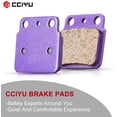 thumbnail image 2 of CCIYU Front Front and Rear Carbon Fiber Brake Pads Motorcycle Replacement Brake Pads Fit For 04 05 06 07 08 Arctic Cat, 04 05 06 for Kawasaki KFX400, 04 05 06 07 08 09 12 for Suzuki Quadsport, 2 of 5