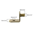 thumbnail image 2 of Uxcell 0.2" Shelf Support Peg L Support Bracket Peg Metal Copper 20Pcs, 2 of 3