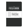 thumbnail image 2 of Elan Publishing Company Field Notebook / Pocket Journal - 3.5"x5.5" - Black - Graph Memo Book - Pack of 5 - ELAN-FN-001B, 2 of 6
