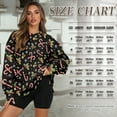thumbnail image 6 of Xoenoiee Christmas Candy Snowflake Berry Print Womens Oversized Sweatshirts Fashion Pullover Xmas Long Sleeve Shirts Side Slits Fall Sweaters Activewear with Side Pockets, Size 3XL, 6 of 7