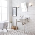 thumbnail image 3 of Water Creation Embassy 30" Single Brass Wash Stand in Polished Nickel & White, 3 of 8