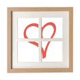 thumbnail image 1 of Cadre en Forme de Cœur pour la Saint-Valentin Affichage Mural Ou de Table 4 Ouvertures Photo, 1 of 3