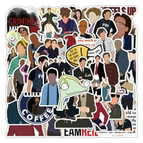 100Pcs Criminal Minds Merch Stickers for Kids Gifts Water Bottle Cup Laptop Guitar Car Bike Skateboard Luggage Box Waterproof