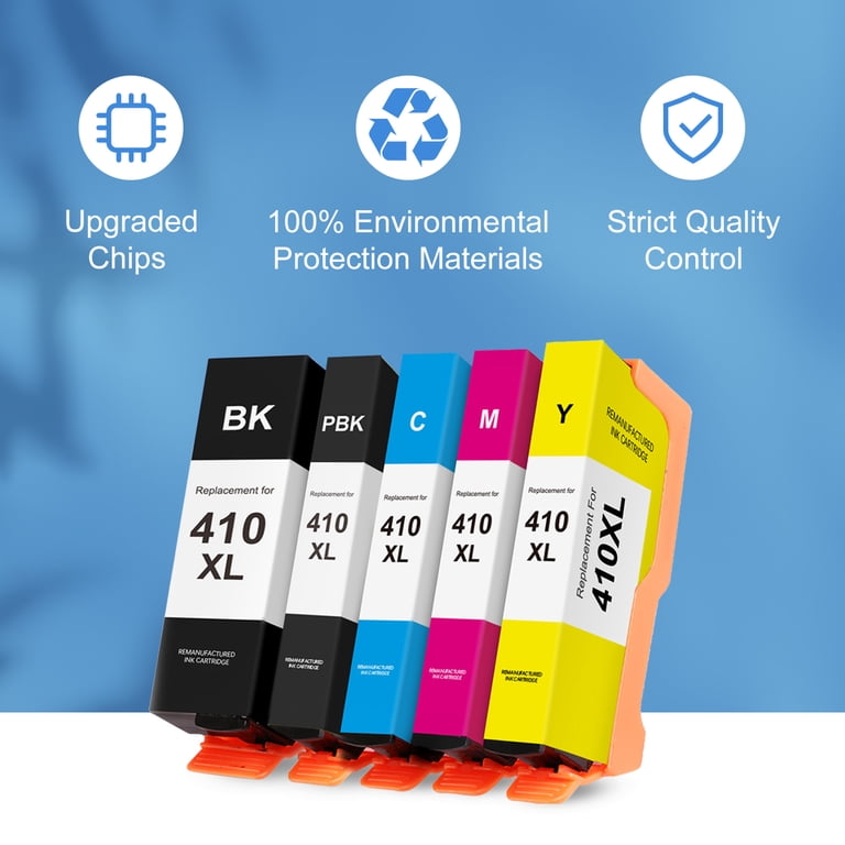 LLAOLLAO 410XL Ink Cartridges, Compatible with Epson XP-530, XP