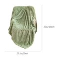 thumbnail image 3 of Asxite Throw Blankets, Flannel Jacquarded Blanket Office Sofa Cover Blanket Taffeta Blanket Multifunctional Nap Blanket Airconditioning Blanket Warm Plush Winter Quilt Green, 3 of 5