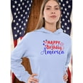thumbnail image 2 of Happy Birthday America. Hoodie Women -Image by Shutterstock, Female Large, 2 of 4