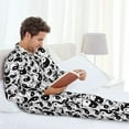 thumbnail image 6 of Hirioo Yin And Yang for Men's Pajama Sets 2 Piece Pjs Men's Long-Sleeved Pajama Set Button Down Sleepwear,S-XXL-Medium, 6 of 7