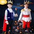 thumbnail image 2 of Niños Príncipe Encantador Disfraz Para Halloween Cosplay El Rey Disfraces Fantasía Ropa De Realeza, 2 of 3