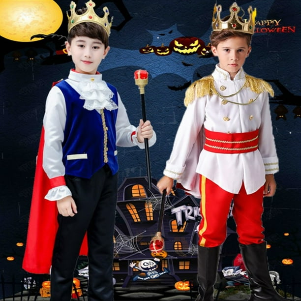 Ninos Principe Encantador Disfraz Para Halloween Cosplay El Rey Disfraces Fantasia Ropa De Realeza Walmart en linea