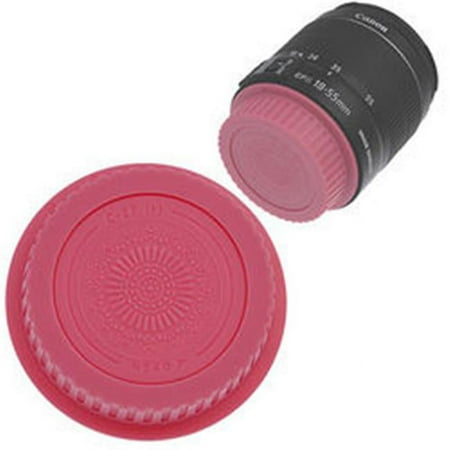 Image of Designer Rear Lens Cap for All Canon EOS Lenses & Fits EF & EFS Pink