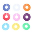 thumbnail image 1 of WHAMVOX Closet Divider 3Pcs Red Round for Closet and Clothes Sorting Adults, 1 of 7