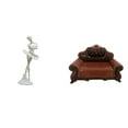 thumbnail image 1 of Figura de escritorio,Estatua de bailarina,adorno de escritorio,decoración del hogar,Estatua de bailarina moderna,regalo de cumpleaños para la oficina.,Sofá en miniatura para muñecas,Muebles, 1 of 8