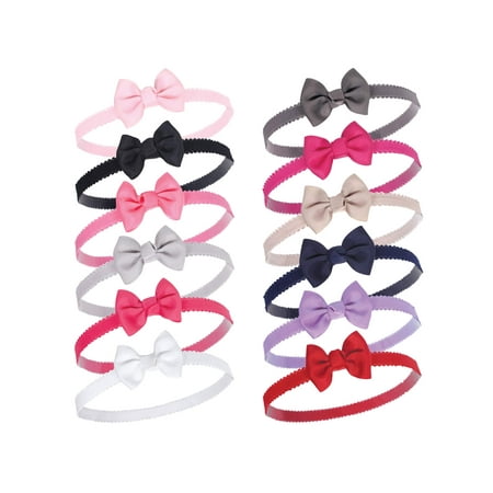Girl Head - Petite Bow Headbands 12Pk (Baby Girls)