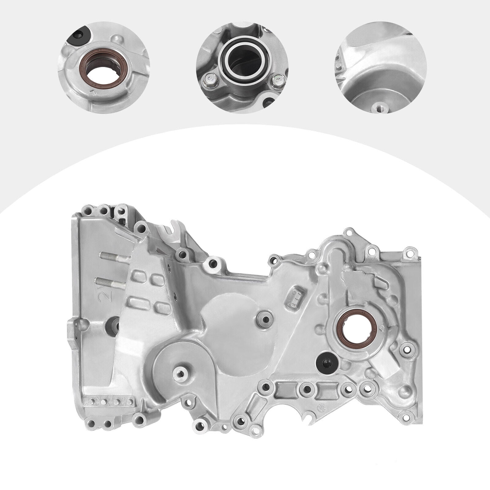 FETCOI Timing Chain Oil Pump Cover For Hyundai Tucson Kia Forte 201419